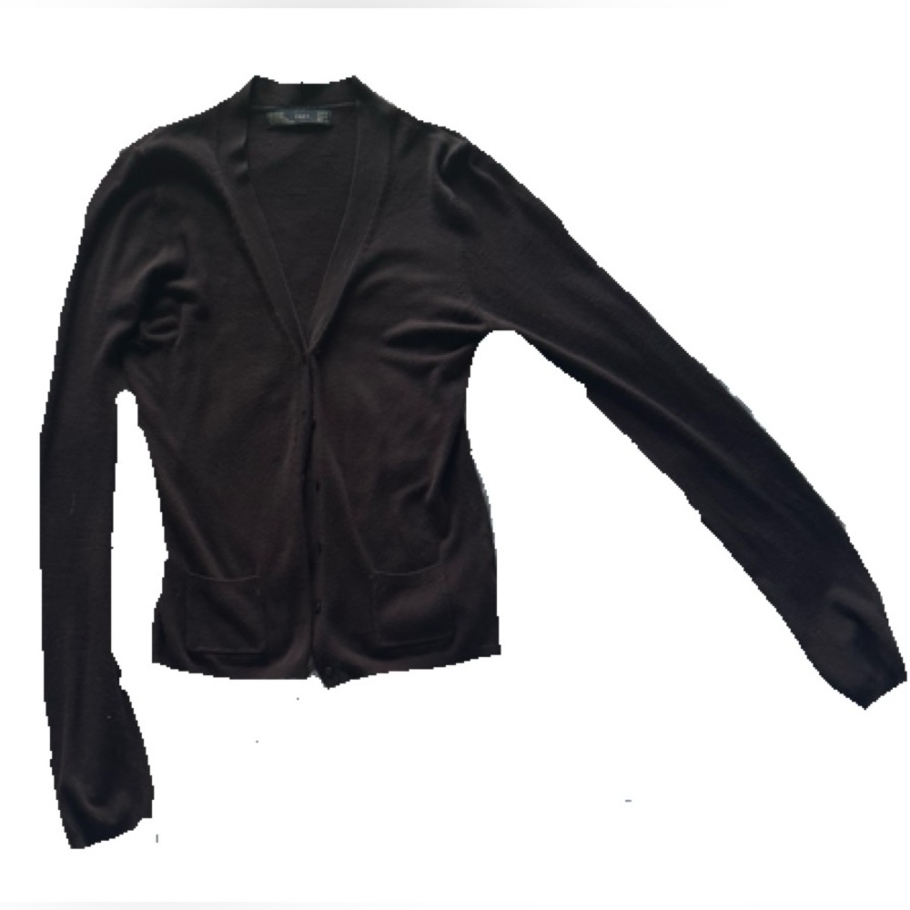 ZARA Knit Cardigan in Brown Size S